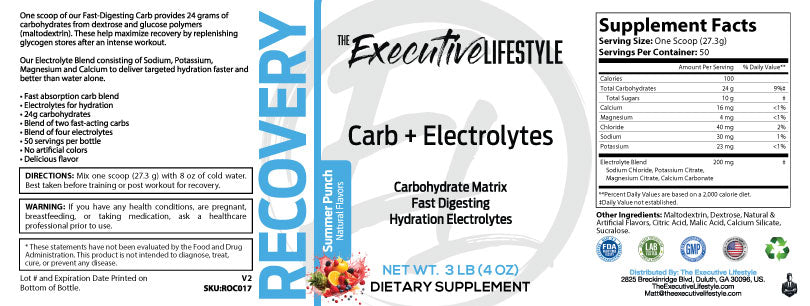 Recovery Carb + Electrolyte - Summer Punch