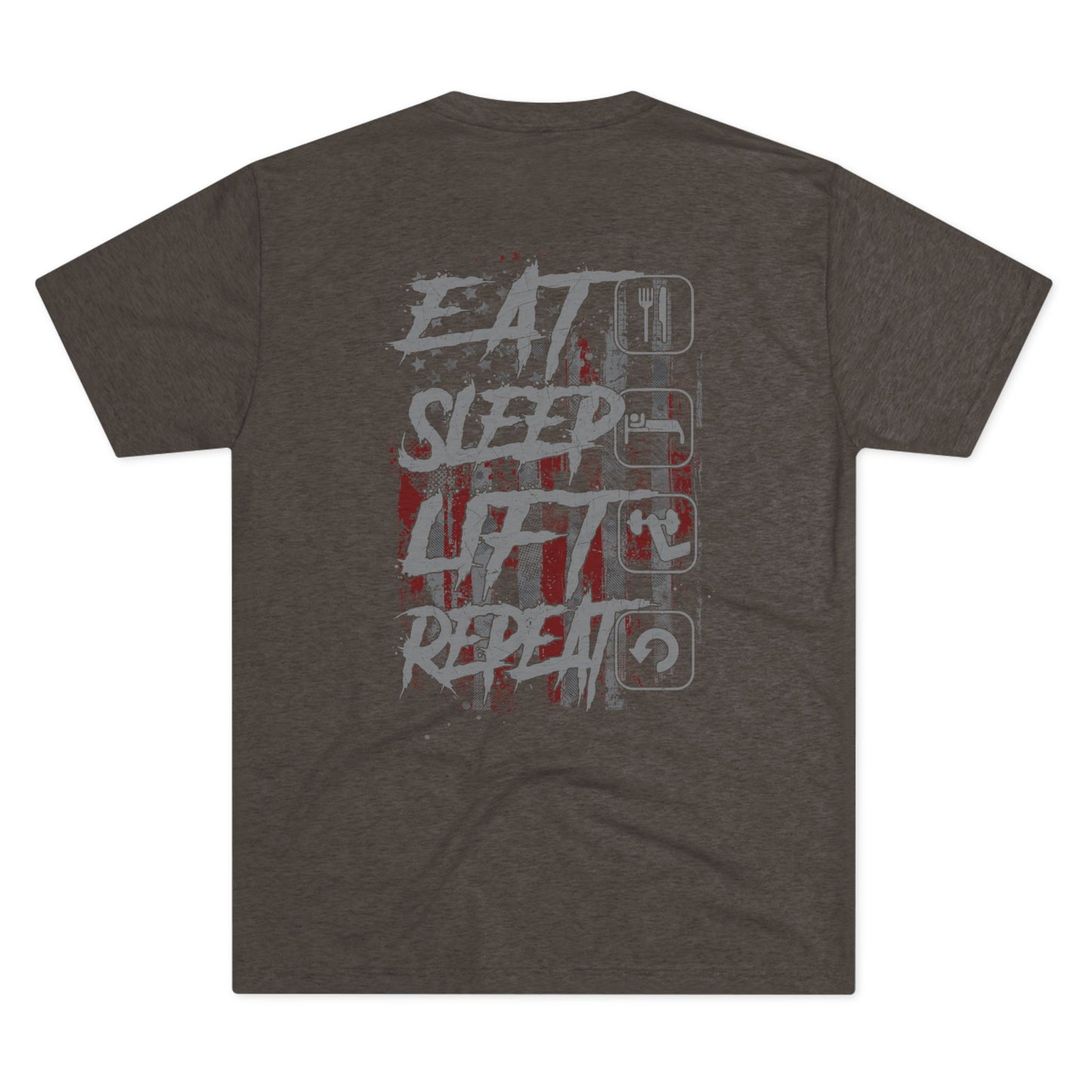 Eat Sleep Lift Repeat Tee — Weightlifting Gym Shirt