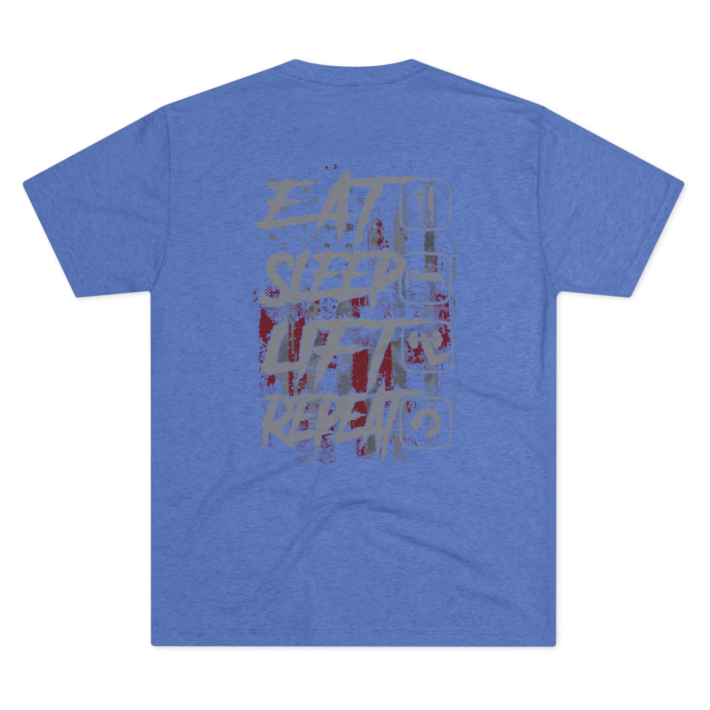 Eat Sleep Lift Repeat Tee — Weightlifting Gym Shirt
