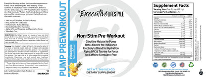 Non-Stim Pump Pre-Workout: Pineapple