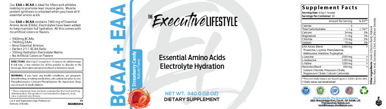 BCAA + EAA: Strawberry Candy