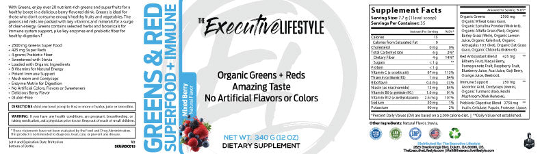 All-In-One Greens & Red SuperFood + Immune