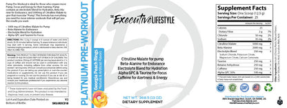 Platinum Pre-Workout: Georgia Peach Rings
